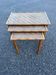 Table gigognes en osier et bambou
