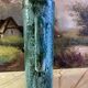 Blue ceramic pitcher