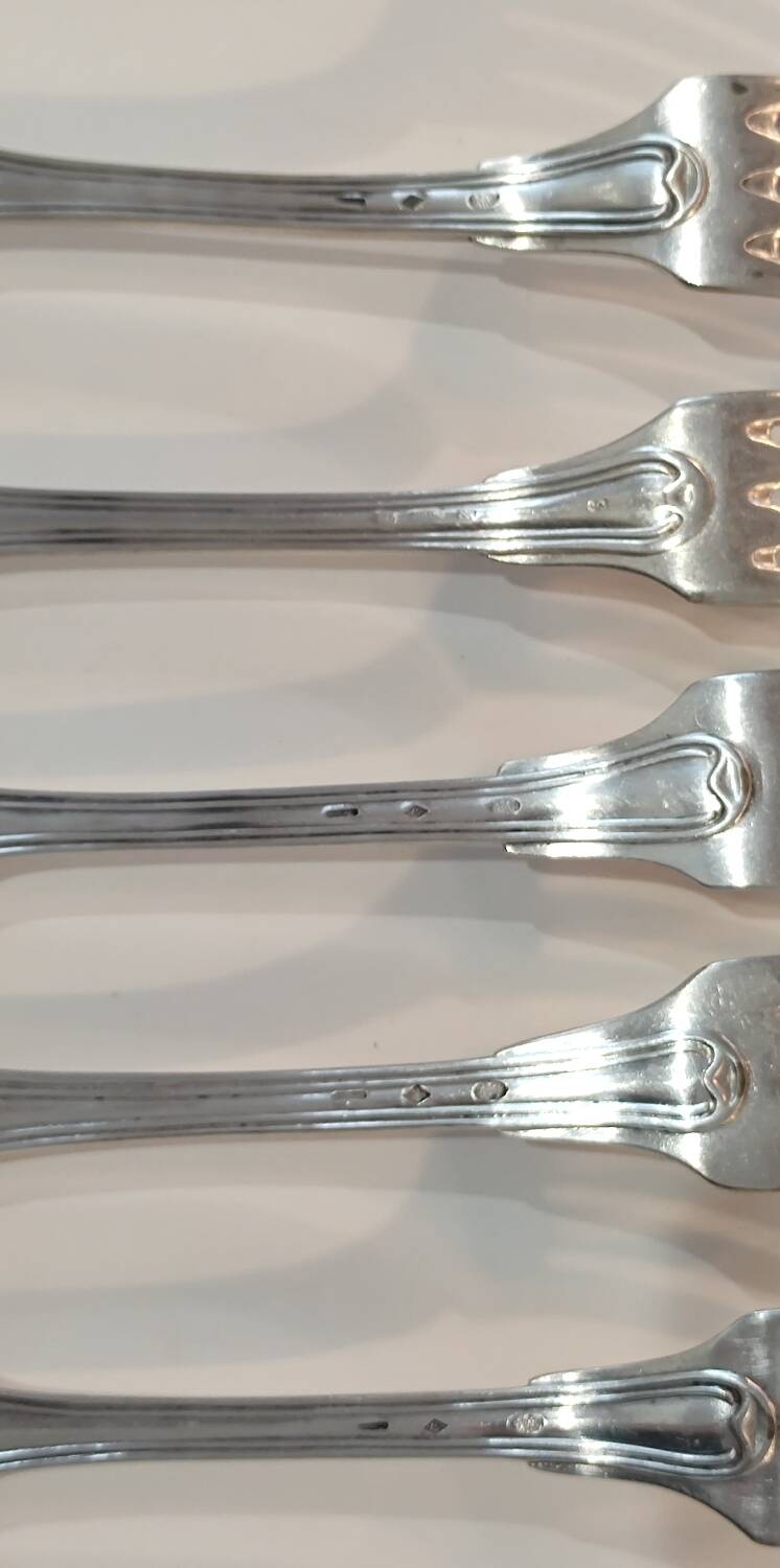 Series 5 Old Christofle Forks Silver Metal