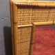 Rattan wicker mirror, 76x57 cm