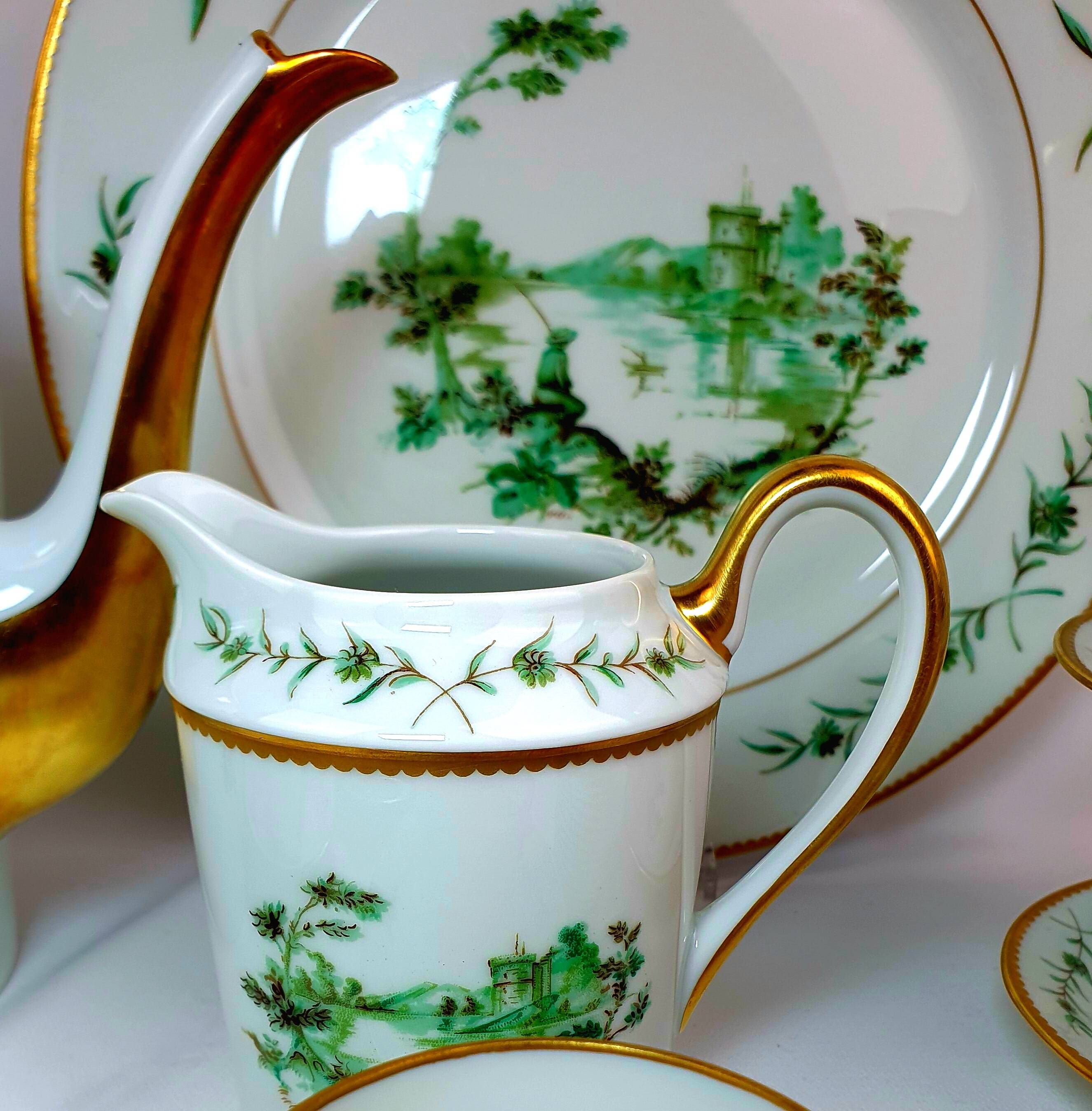 Coffee service new, georges boyer, model "old marseille", 29 pieces.