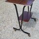 Rolling service of the 60s mahogany varnished and metal