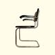 Pair of B64 armchairs with armrests Marcel Breuer