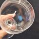 2 Baccarat crystal water glasses, balloon shape model engraving 1423