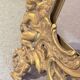 Paire de cadres en laiton doré rococo, cadres décoratifs antiques pour mur et table