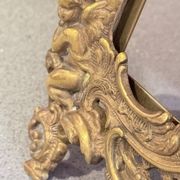 Pair of Gilt Brass Rococo Picture Frames, Antique Decorative Wall & Table Frame