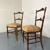 Chaises Antiques en Palissandre, France, 1890s, Set de 2