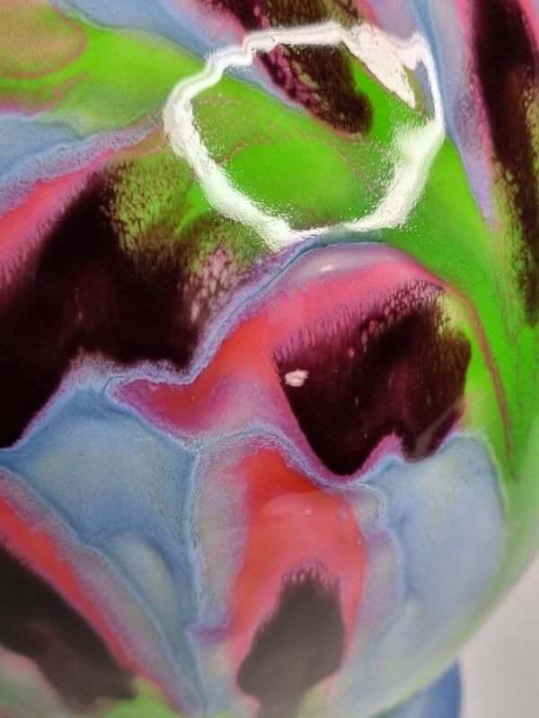 Vase en céramique émaillée Ricard signé 28 cm