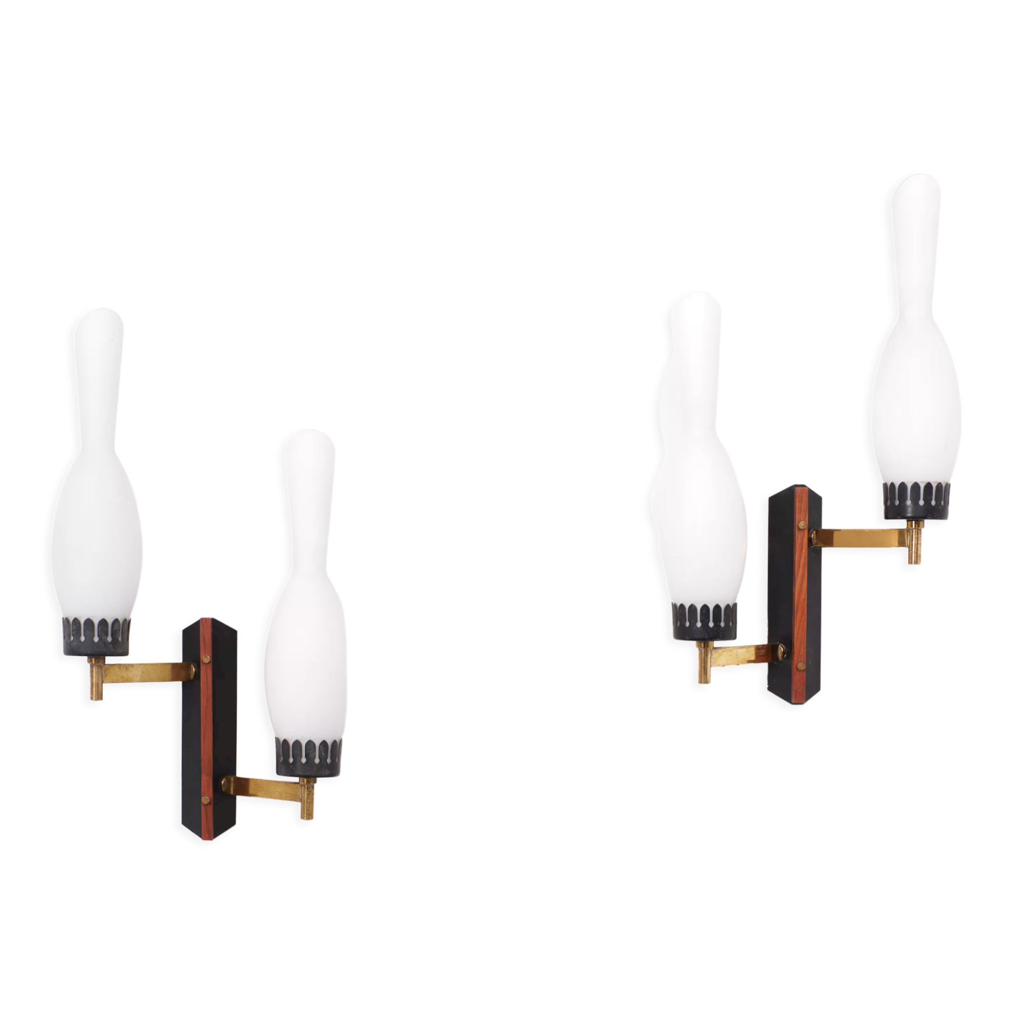 Two Wall Lights Italian, 1950s