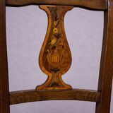 Set of 6 inlaid chairs – Biedermeier / Restoration style
