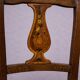 Suite de 6 chaises marquetées – style Biedermeier / Restauration