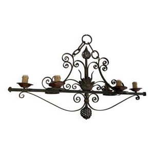Lustre baroque en fer