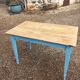 Ancienne table de bistrot ancienne en bois