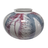 Vase west germany ceramic with projected decoration design 70s