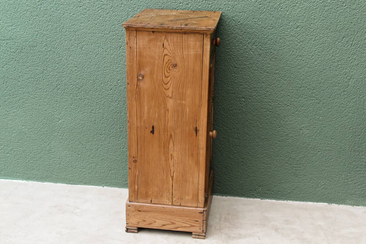 Pitch pine bedside table