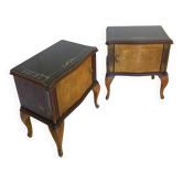 Tables de chevet/commodes Chippendale italiennes, années 1940/1950.