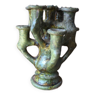 Tamegroute pottery candle holder