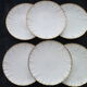 Set of 6 plates with fine faience dessert from Sarreguemines 1860 1919