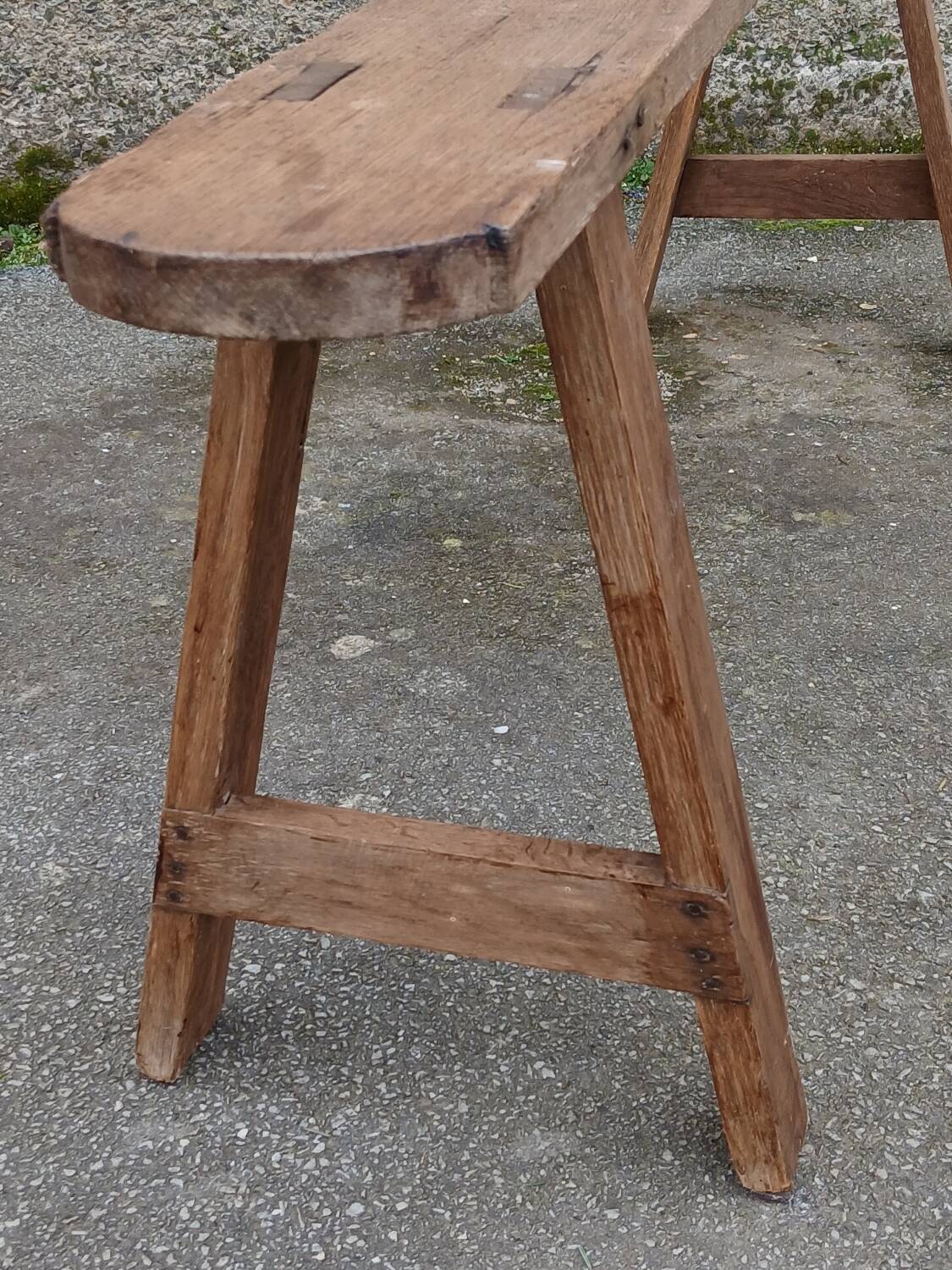 Oak farm bench, 158 cm