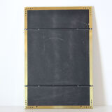 1970s vintage mirror with goldenrod frame