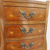 Pair of louis XV bedside tables in rosewood marquetry