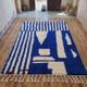 Tapis en laine pure fait main artisanale traditionnelle taille 1,5/2,5 m