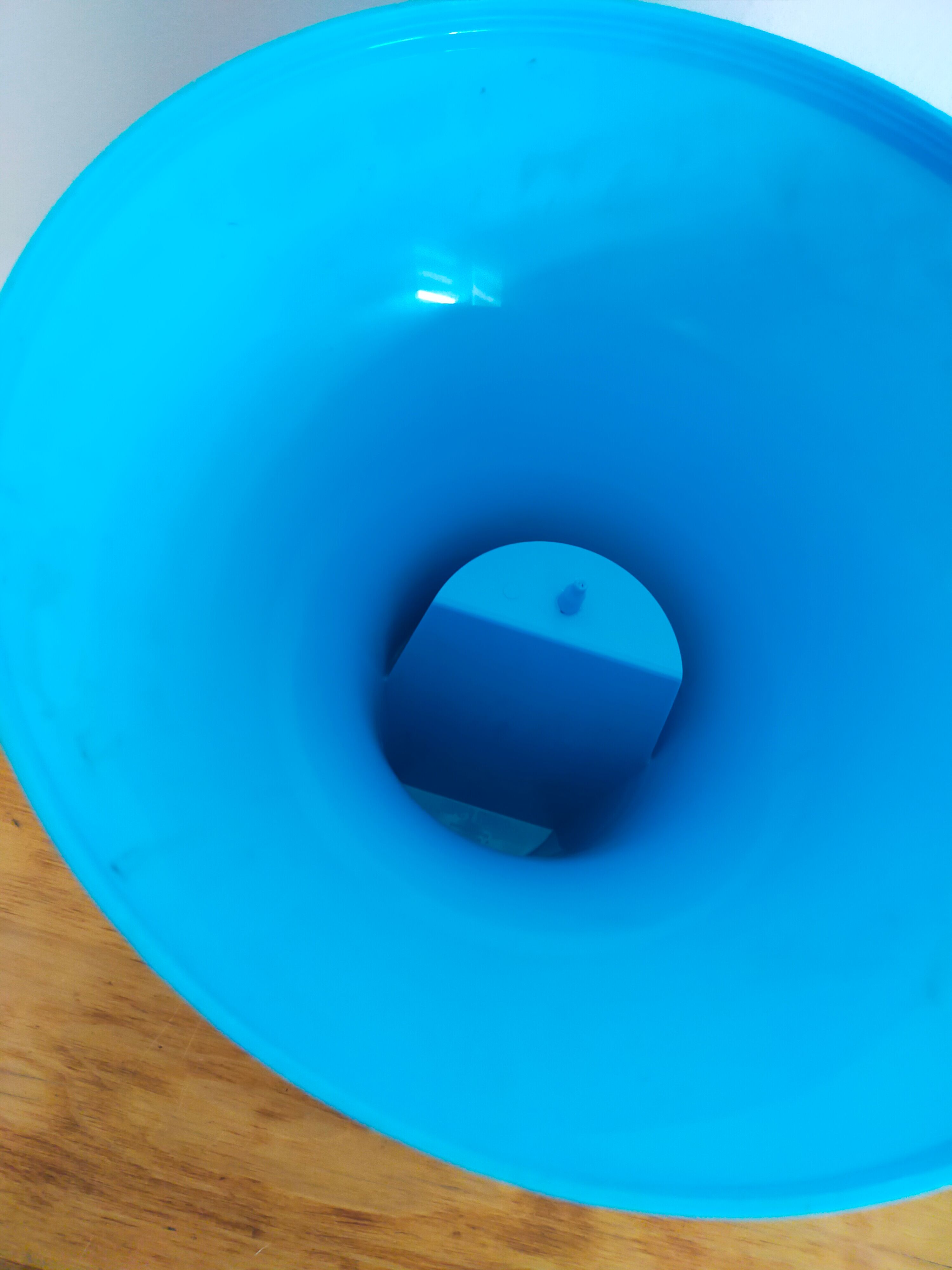 Tam tam stool vintage blue plastic