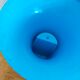 Tabouret tam tam bleu vintage en plastique