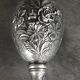 Ewer, Mauro Manetti art foundry, floral embossed decoration and bird's head handle
