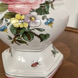 Lallier Moustiers hexagonal vase H 29cm