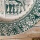 Green ironstone plate from Creil and Montereau "Khiva"