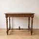 Antique carved wooden side table