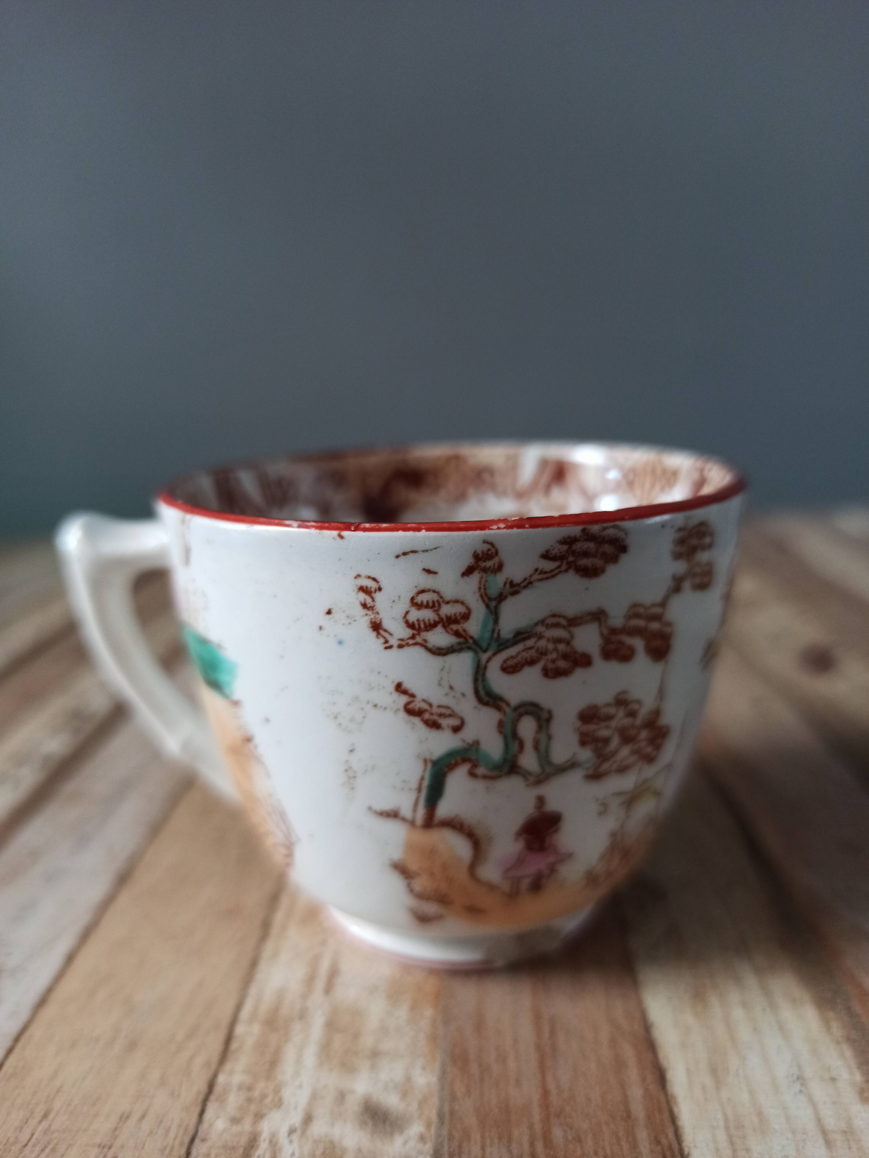 Sarreguemines porcelain cups