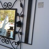 Coat rack in wrought iron art deco