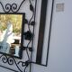 Coat rack in wrought iron art deco