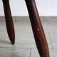 Brutalist Tripod Chair in Sculpted Wood, France