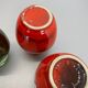 Set of 3 Multi-Color Fat Lava Op Art Pottery Vase Made Bay Ceramics, Germany