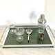 Steel and smoked glass plateau MB Italy 1970s