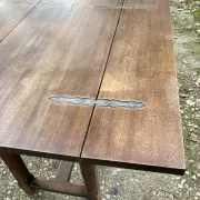 Antique rectangular drop-leaf table