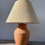 Terracotta ceramic lamp