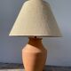 Terracotta ceramic lamp