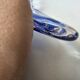 Set of 2 blue glass bowls in the style of Murano - Handmade