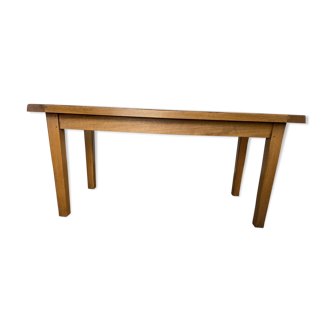 TABLE + 2 EXTENSIONS SOLID OAK