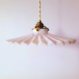 Suspension in pleated opaline 1950