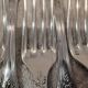 12 silver-plated dessert forks, silversmith Boulenger, LXV semi-rich