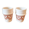 Lot of 2 Beldi cups in Moroccan ceramic