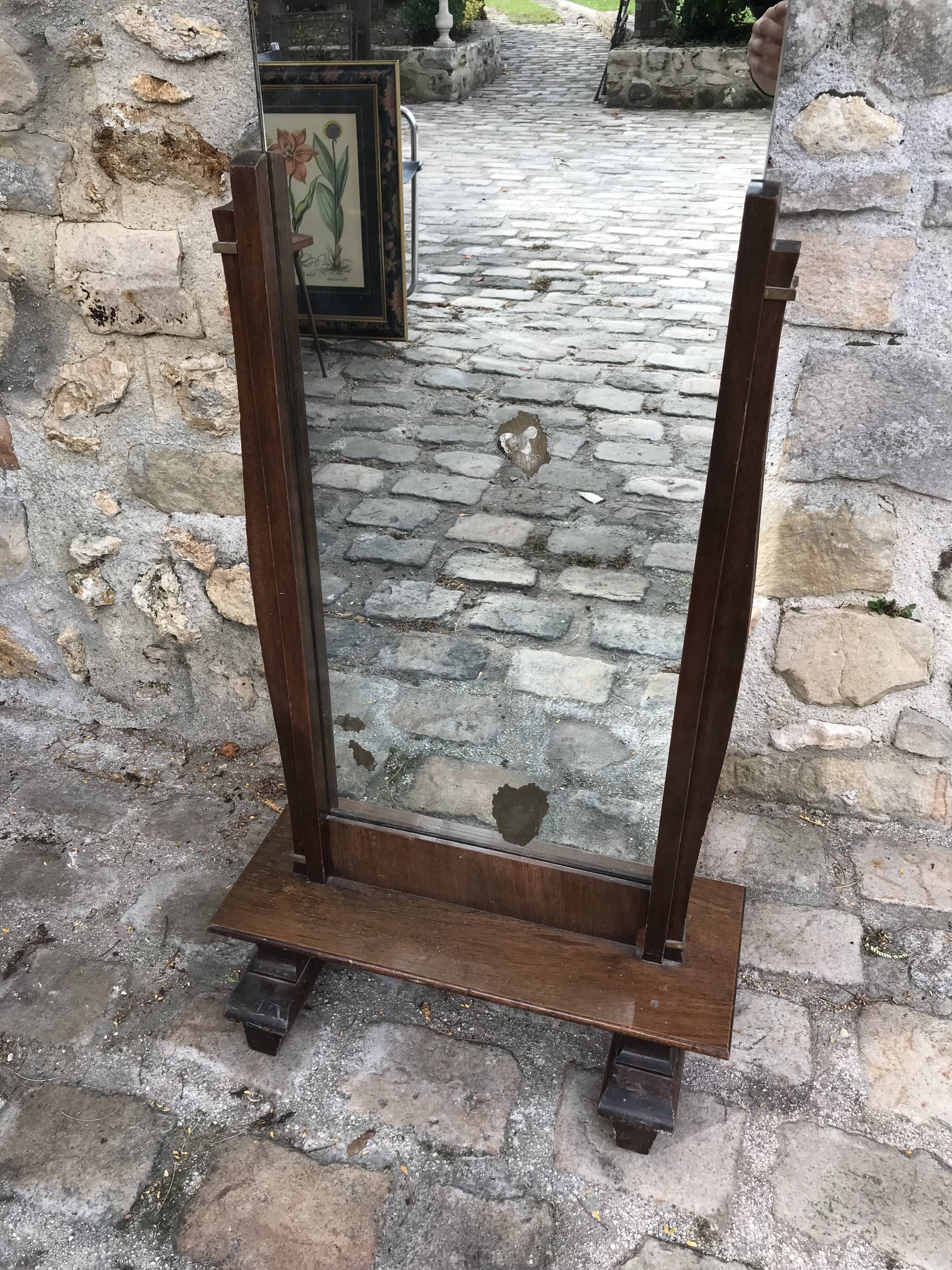 Art Deco freestanding mirror