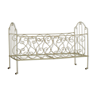 Romantic folding wrought iron children's bed 19th century outdoor bench