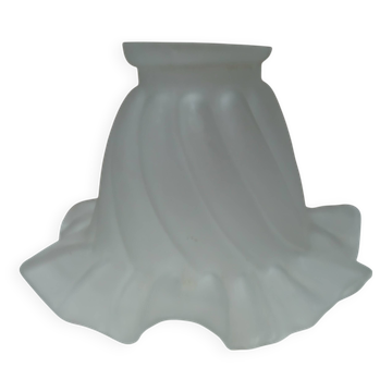 Vintage molded glass tulip