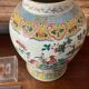Vase couvert en porcelaine de la famille rose, Chine XIXème